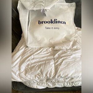 KING CAL/King Brooklinen Lightweight  Down Comforter  110x96 White